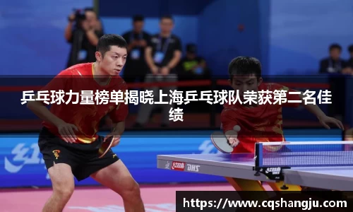 乒乓球力量榜单揭晓上海乒乓球队荣获第二名佳绩