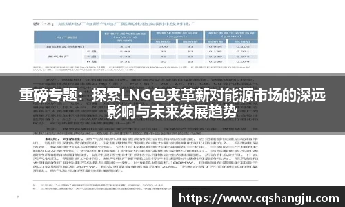 重磅专题：探索LNG包夹革新对能源市场的深远影响与未来发展趋势